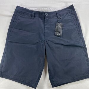 NWT Armani Exchange Bermuda Shorts Mens Navy 31 A|X 8NZS42 ZN24Z  Chino